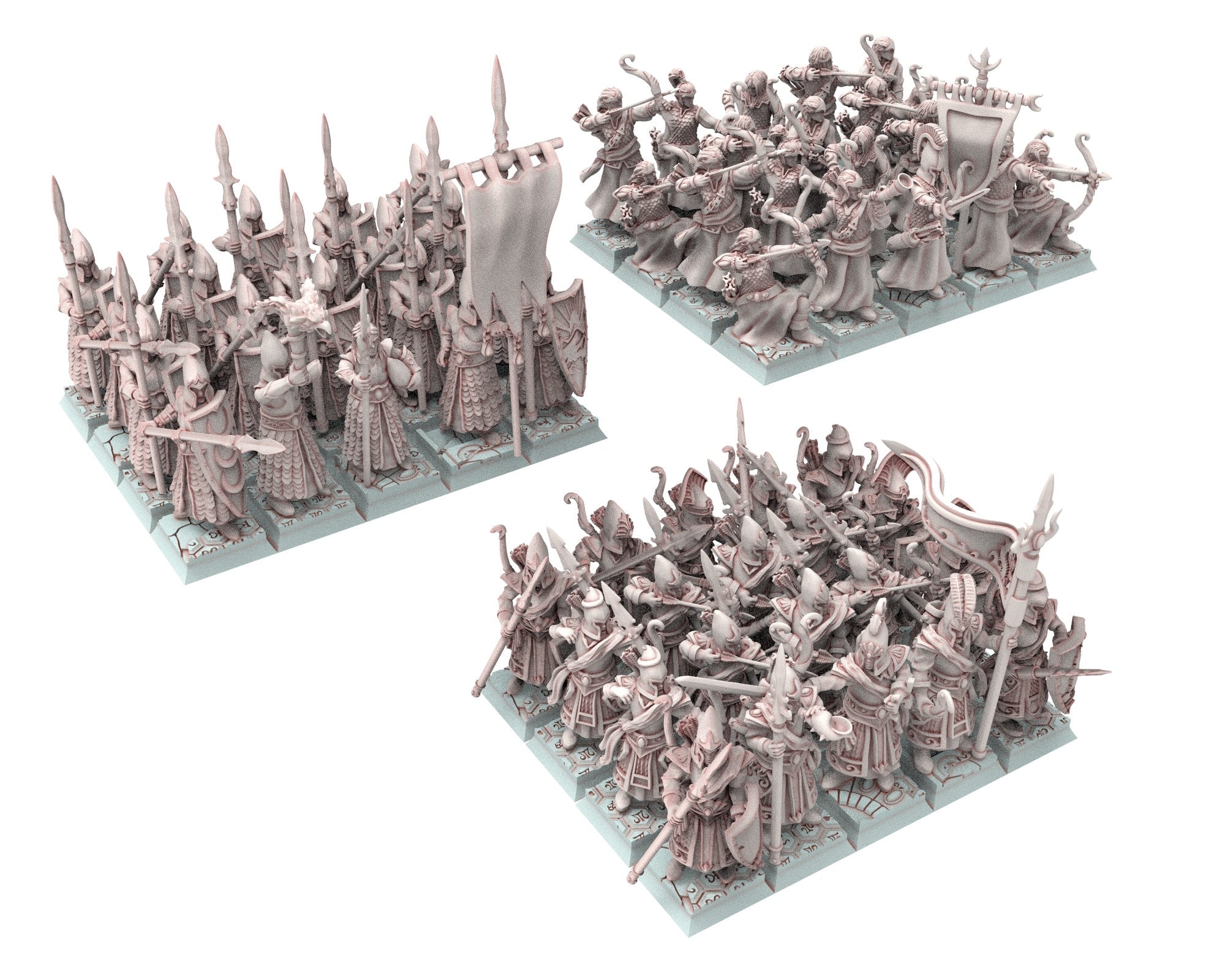 Hight Elves - 28mm Coast Guard unit, Fantasy elves, Insular Kingdom eldars usable for 9th Age, Fantasy Battle, Oldhammer, King of war, D&D