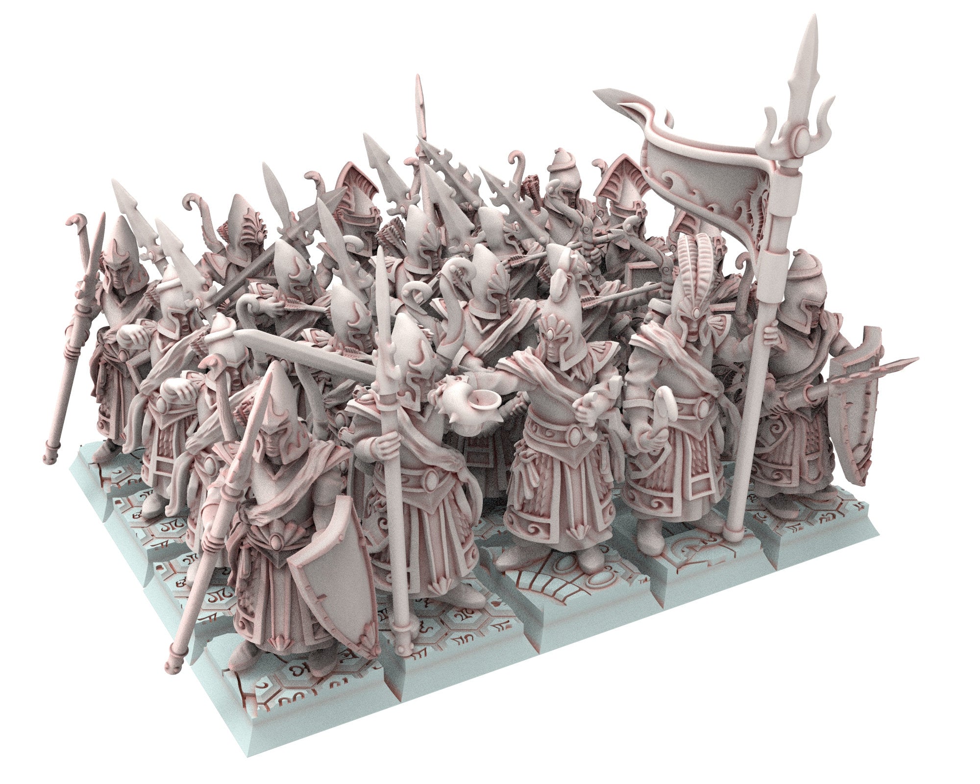 Hight Elves - 28mm Militia army Bundle, Fantasy elves, Insular Kingdom usable for 9th Age, Fantasy Battle, Oldhammer, King of war, D&D