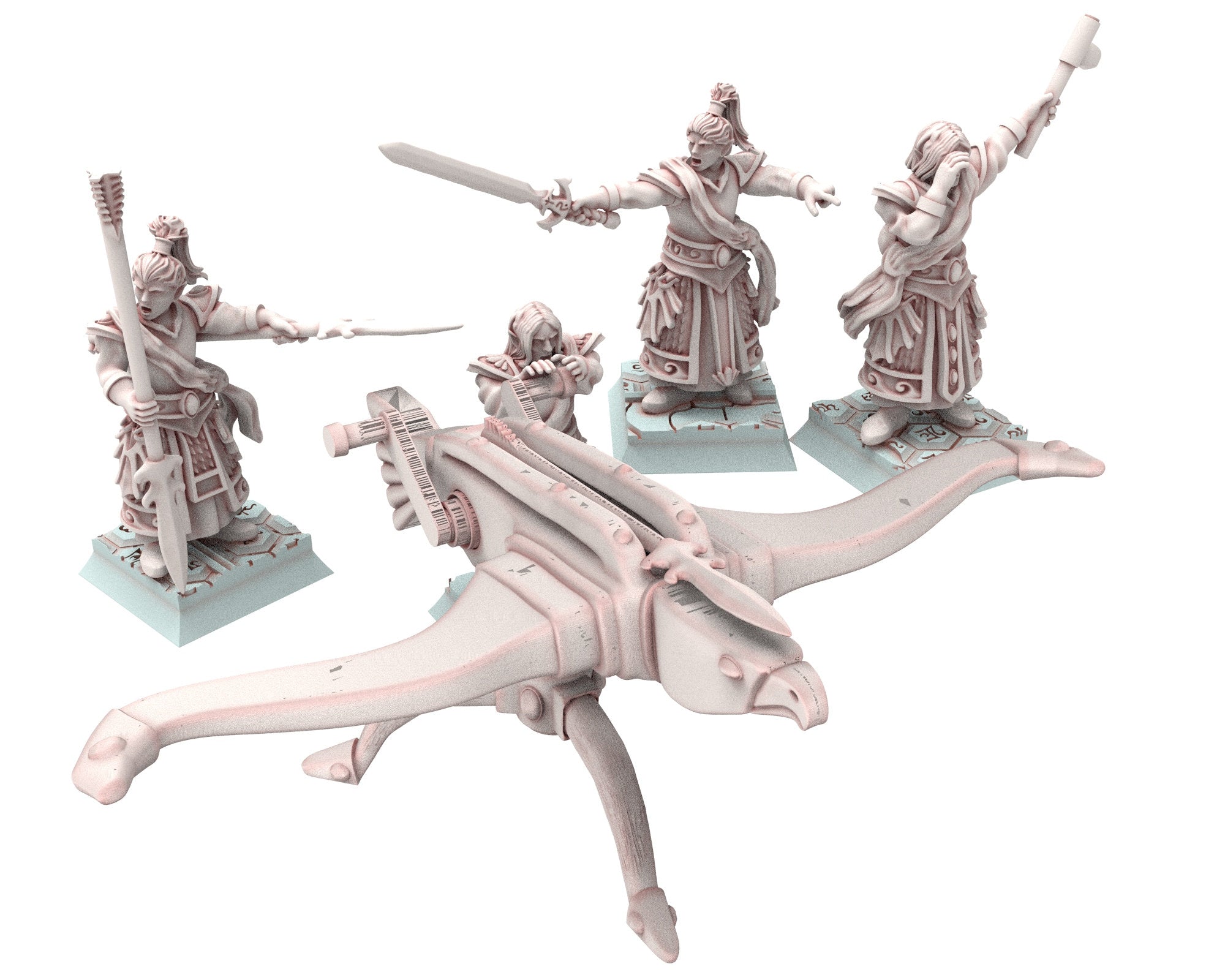 Hight Elves - 28mm Great Emperor, Fantasy elves, Insular Kingdom usable for 9th Age, Fantasy Battle, Oldhammer, King of war, D&D