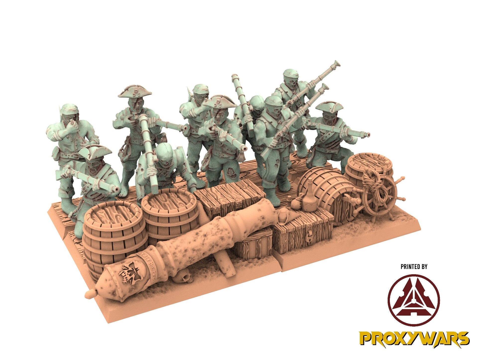 Zombie Pirates - Zombie Pirates, The dreaded Zombie Pirates usable for 9th Age, Fantasy Battle, Oldhammer, King of war, D&D