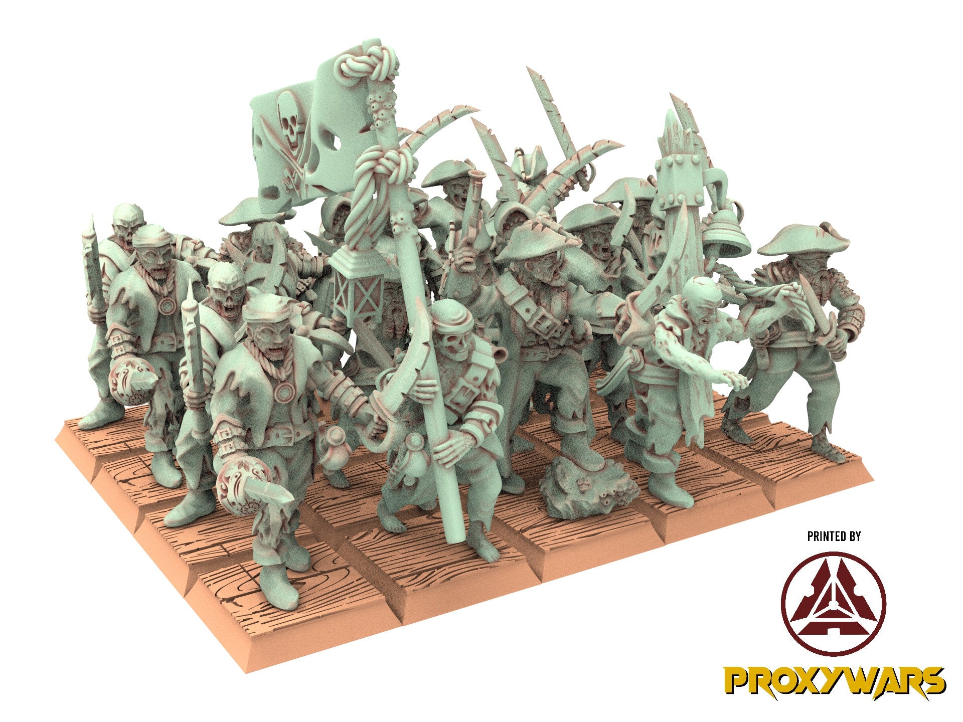 Zombie Pirates - Zombie Ship Rats, The dreaded Zombie Pirates usable for 9th Age, Fantasy Battle, Oldhammer, King of war, D&D