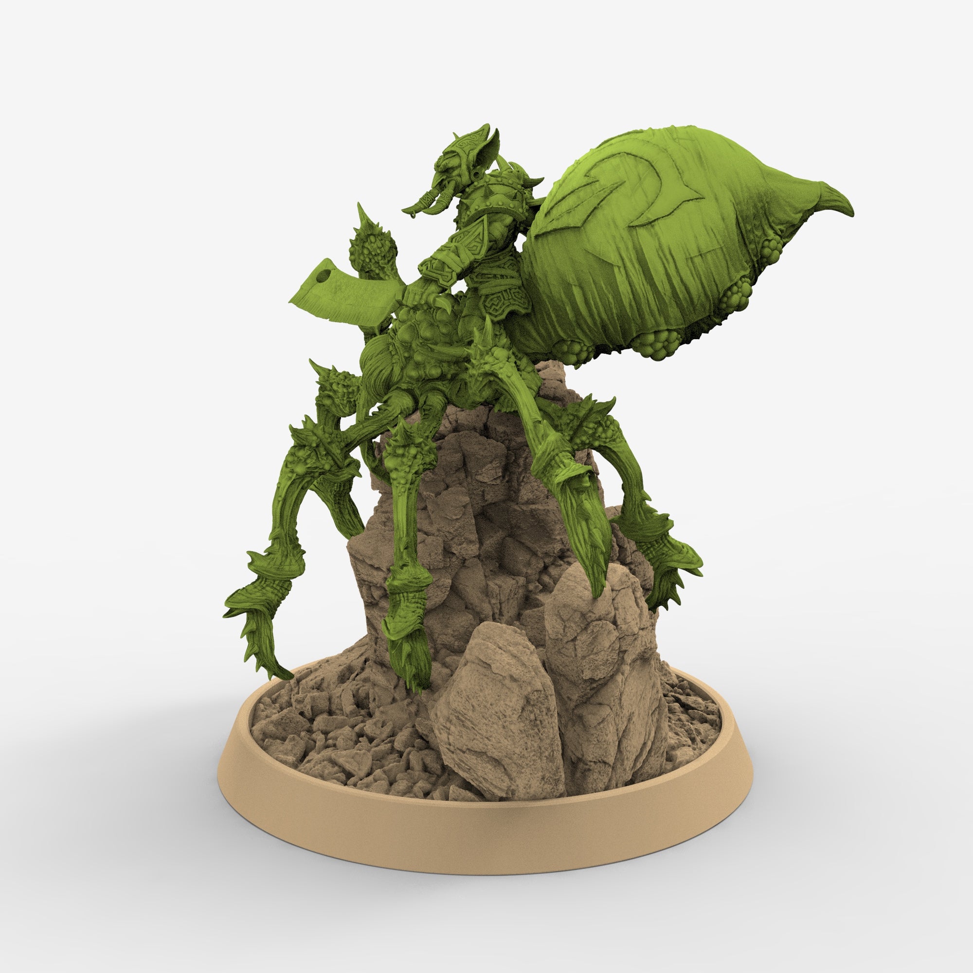 Green Skin - Havor Split on Black Webber, The Tusked Marauders of Gauntwood - Daybreak Miniatures