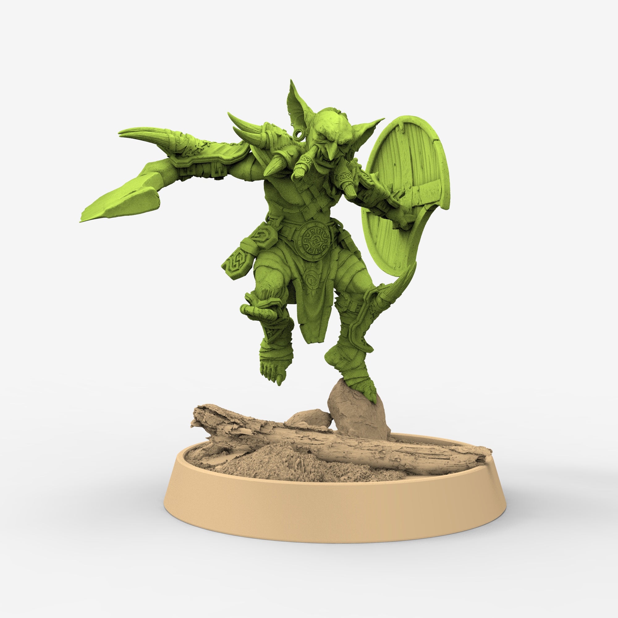 Peau verte - Jauk Stomper, Les Maraudeurs à défenses de Gauntwood, miniatures de l'aube