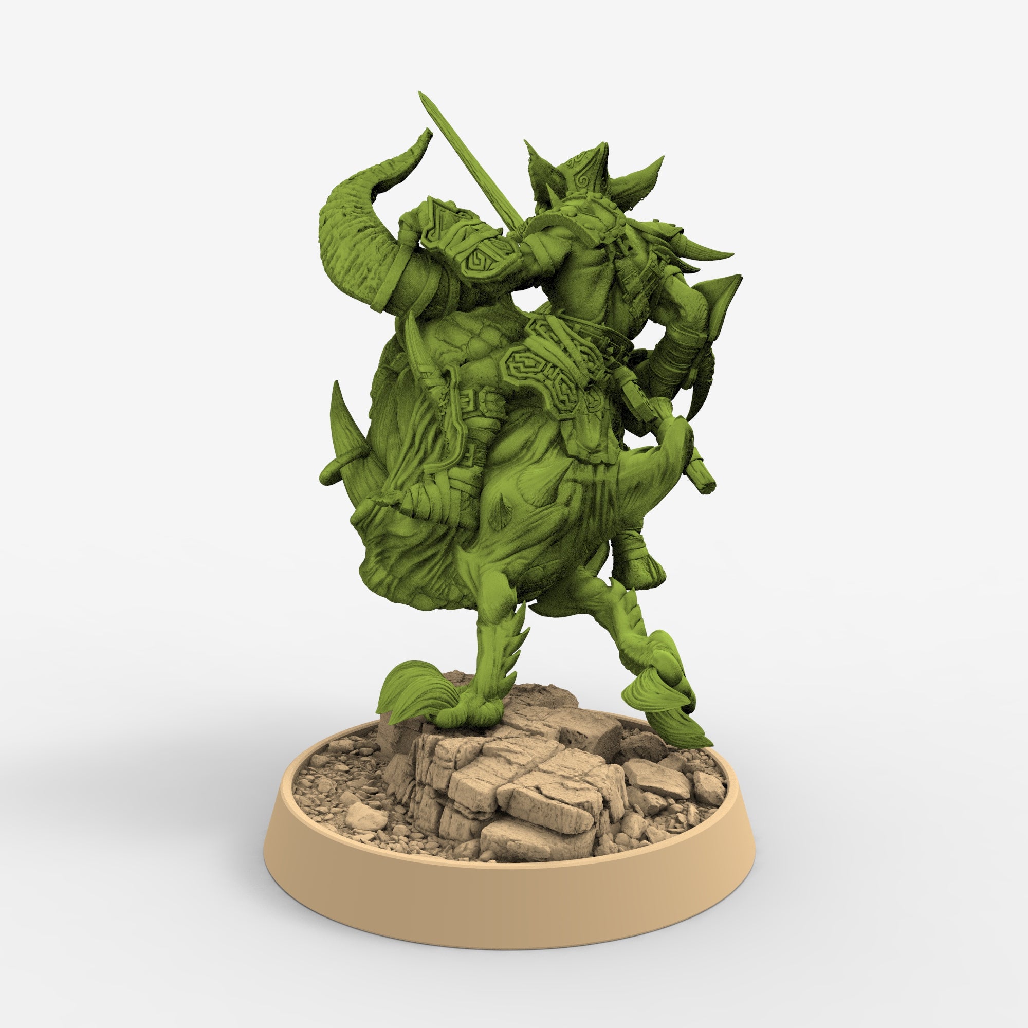 Green Skin - Krimli Smite on Head Runner, The Tusked Marauders of Gauntwood - Daybreak Miniatures