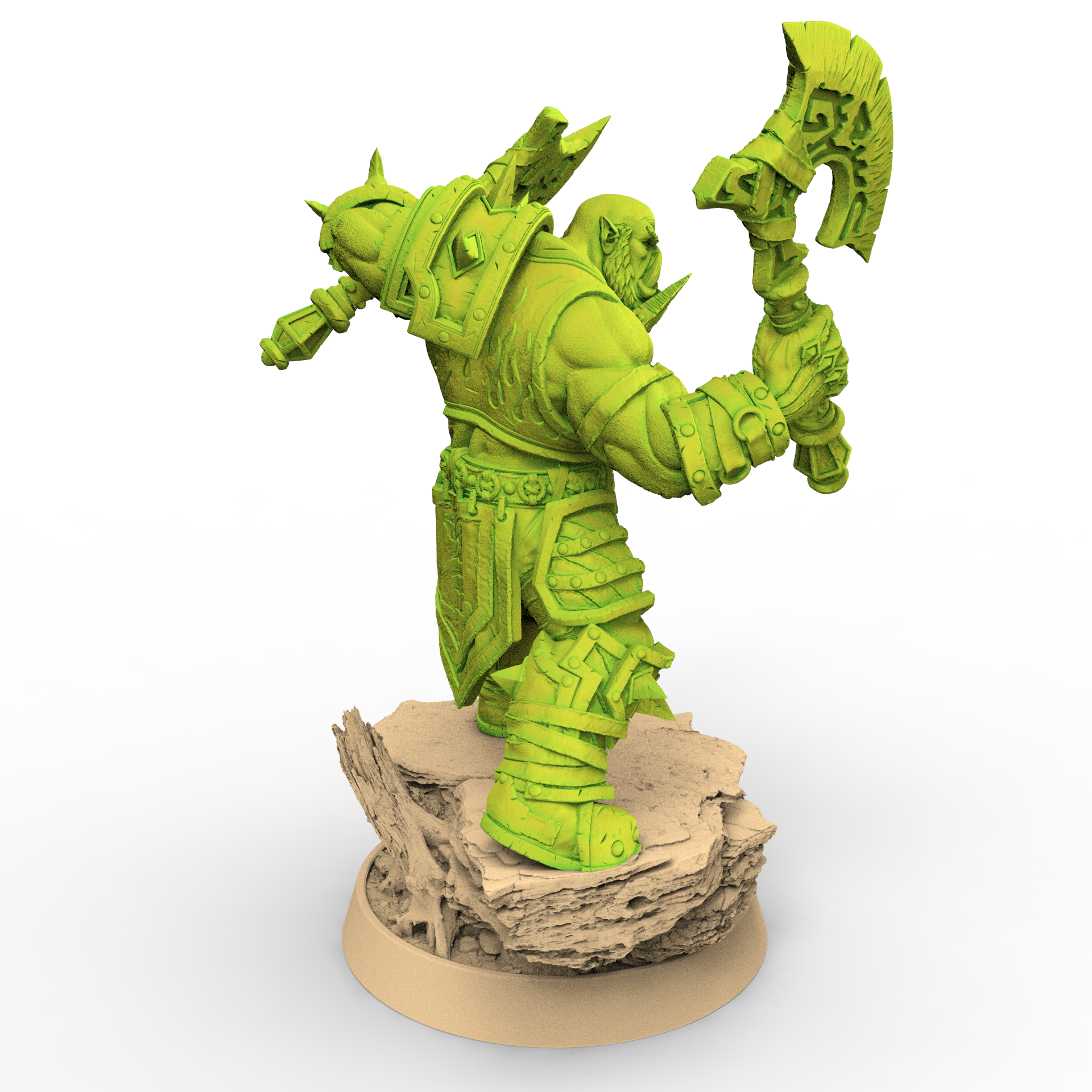 Peau verte - Ghoulang, Les courtiers en pouvoir du vide, miniatures de l'aube