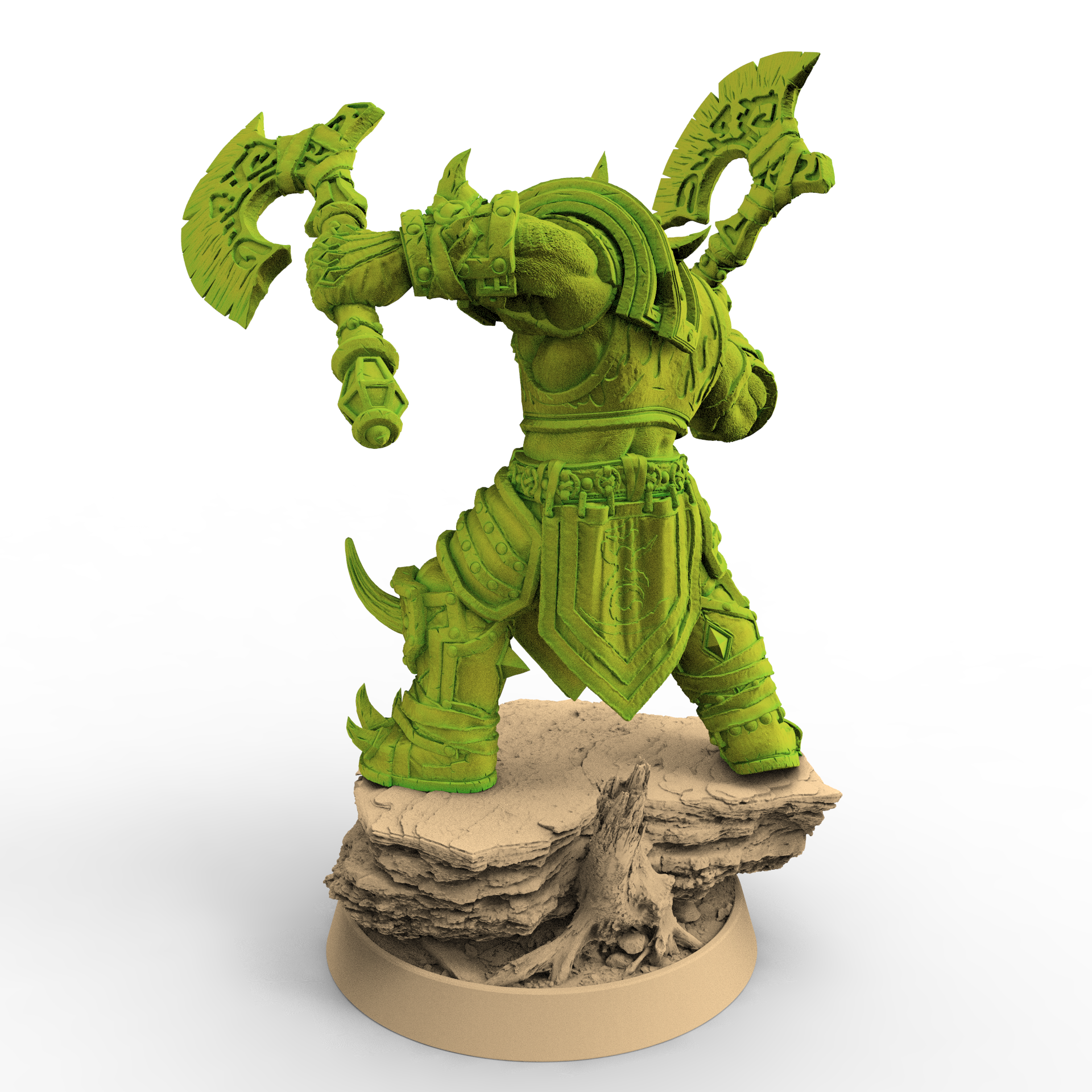 Peau verte - Ghoulang, Les courtiers en pouvoir du vide, miniatures de l'aube