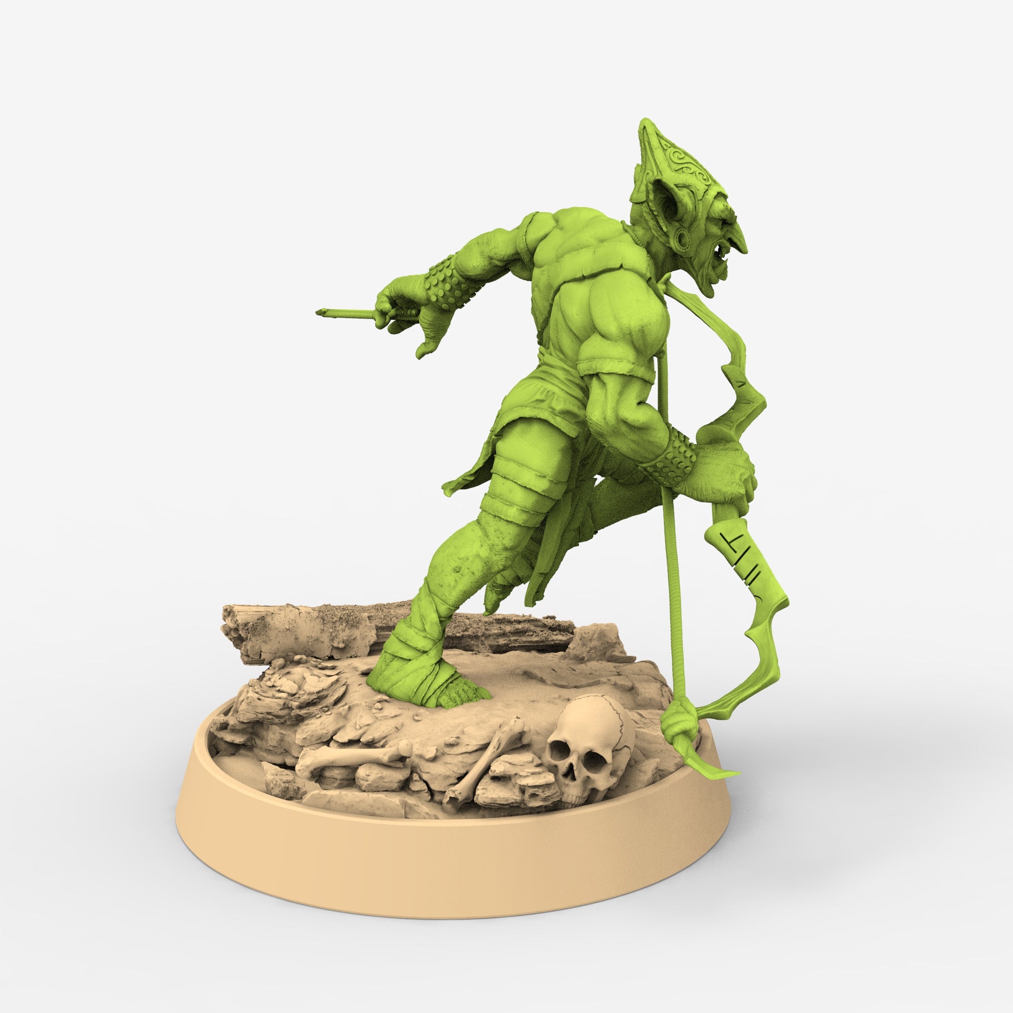 Green Skin - Pilas Bonepointer, The Tusked Marauders of Gauntwood - Daybreak Miniatures