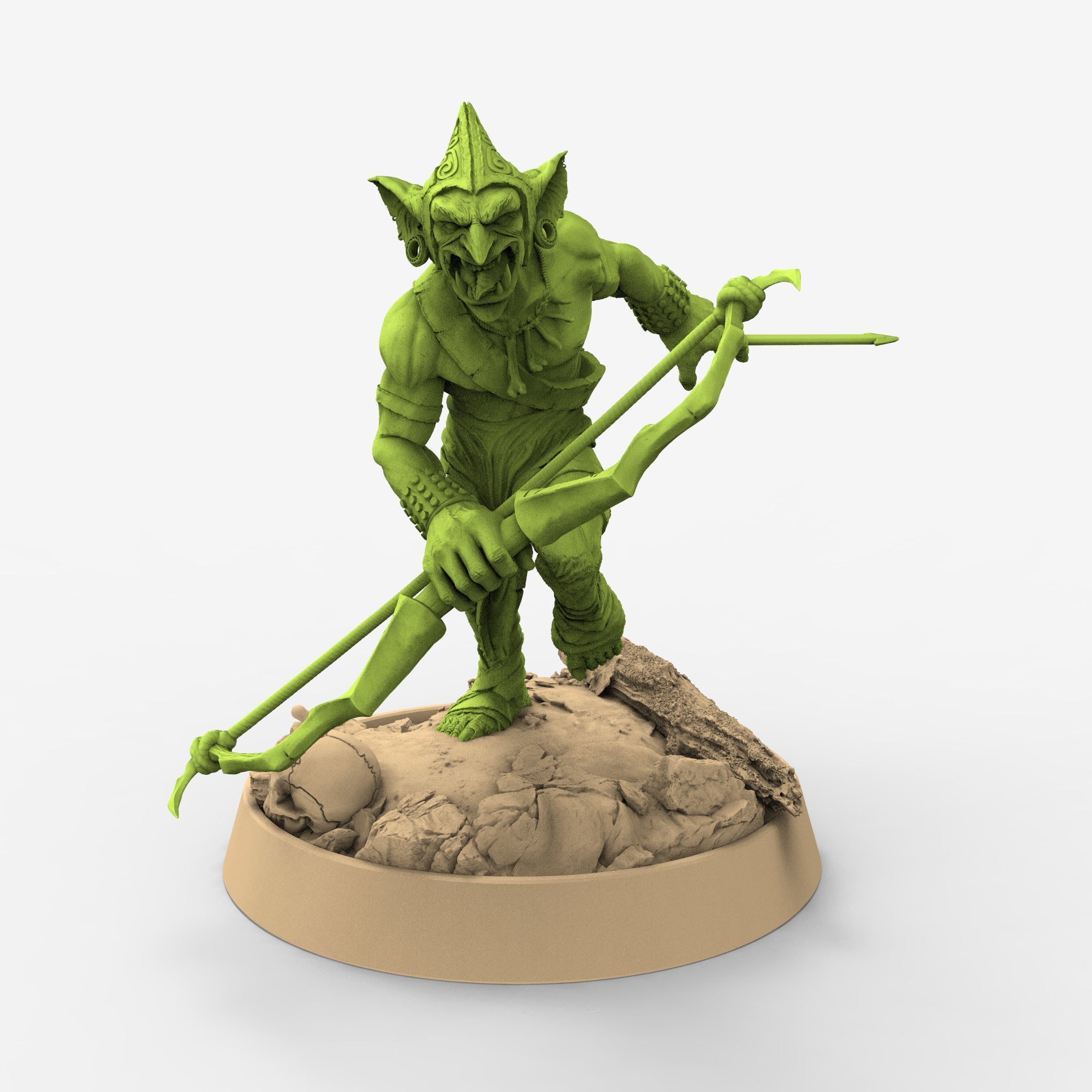 Green Skin - Pilas Bonepointer, The Tusked Marauders of Gauntwood - Daybreak Miniatures