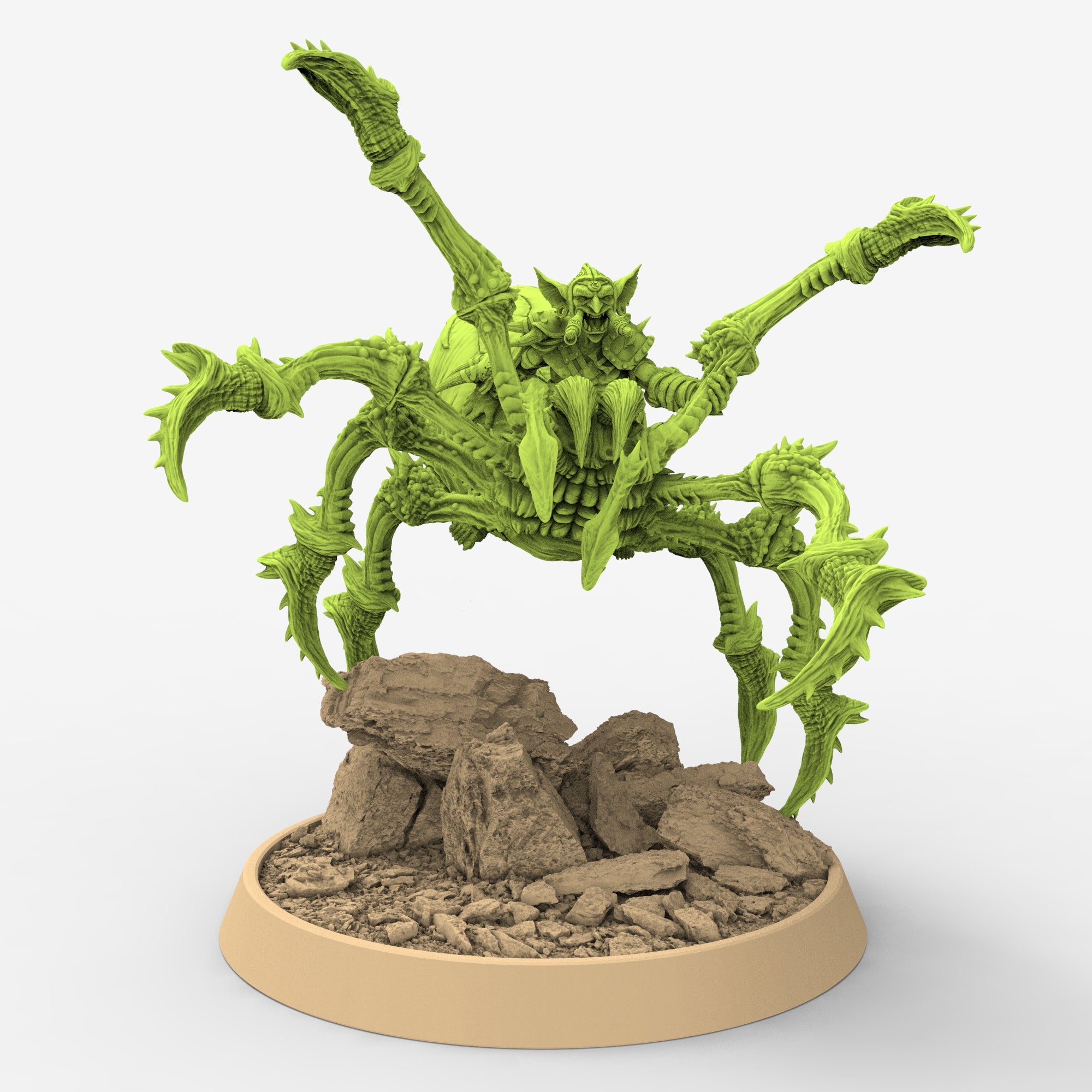 Green Skin - Raoul Pecker on Black Webber, The Tusked Marauders of Gauntwood - Daybreak Miniatures