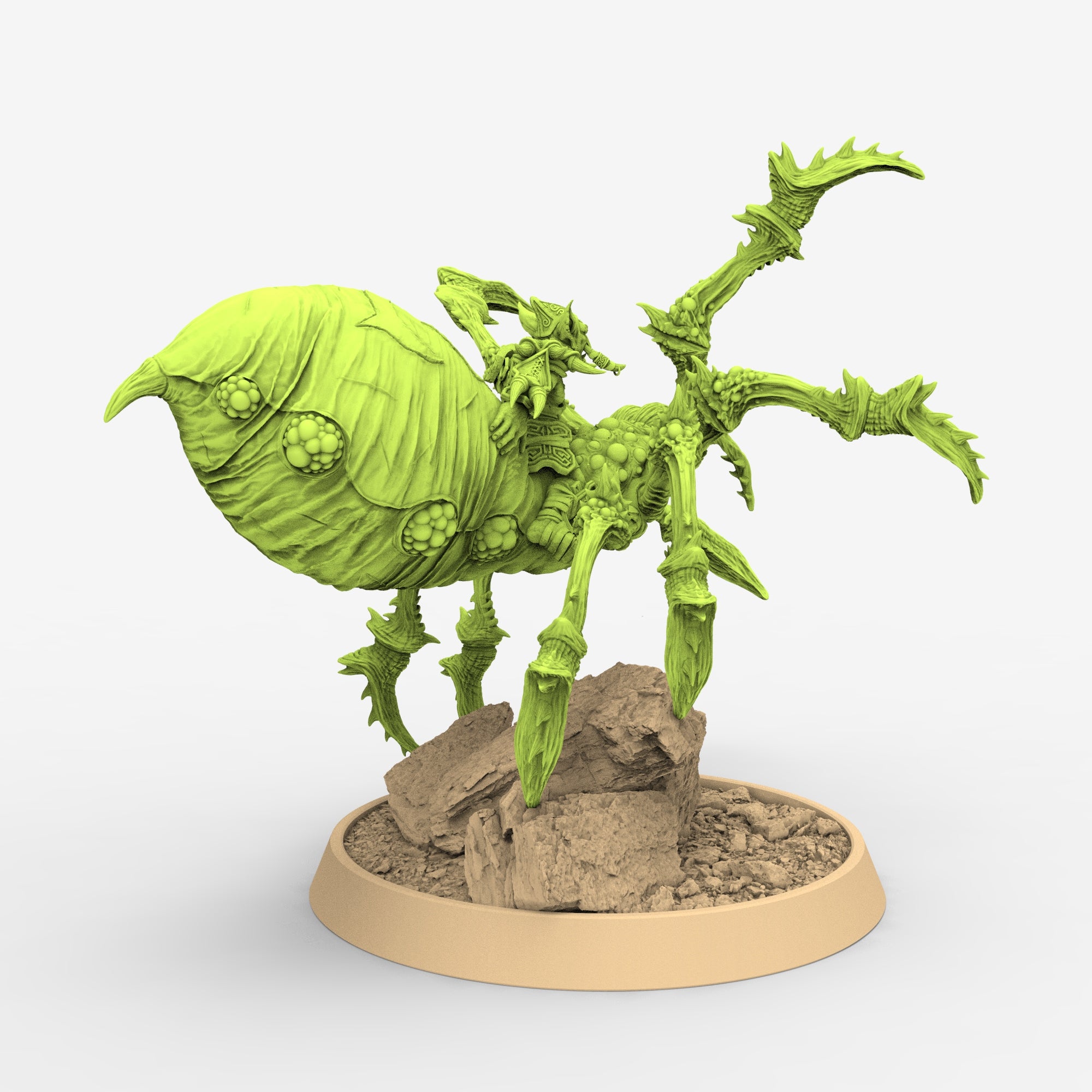 Green Skin - Raoul Pecker on Black Webber, The Tusked Marauders of Gauntwood - Daybreak Miniatures