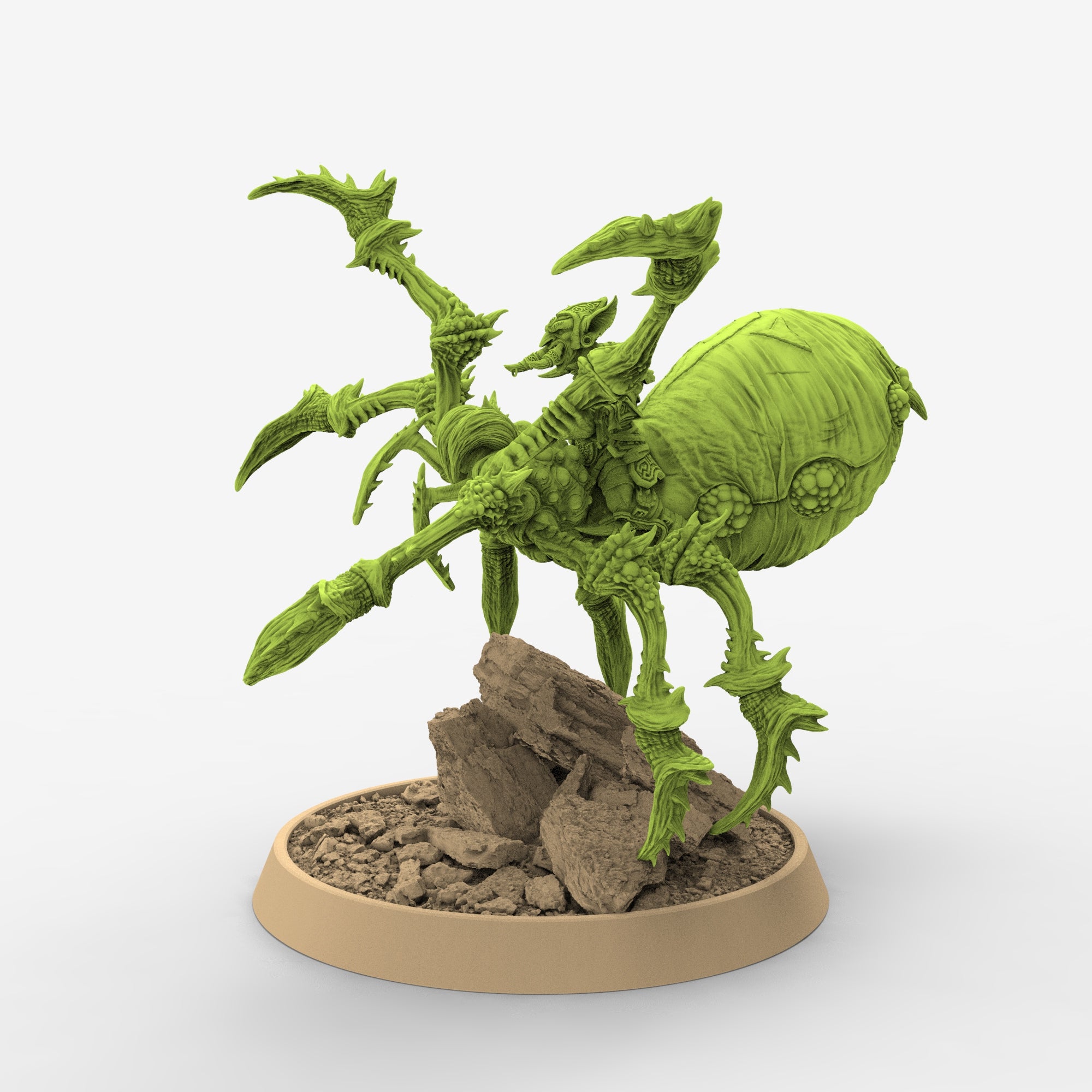 Green Skin - Raoul Pecker on Black Webber, The Tusked Marauders of Gauntwood - Daybreak Miniatures