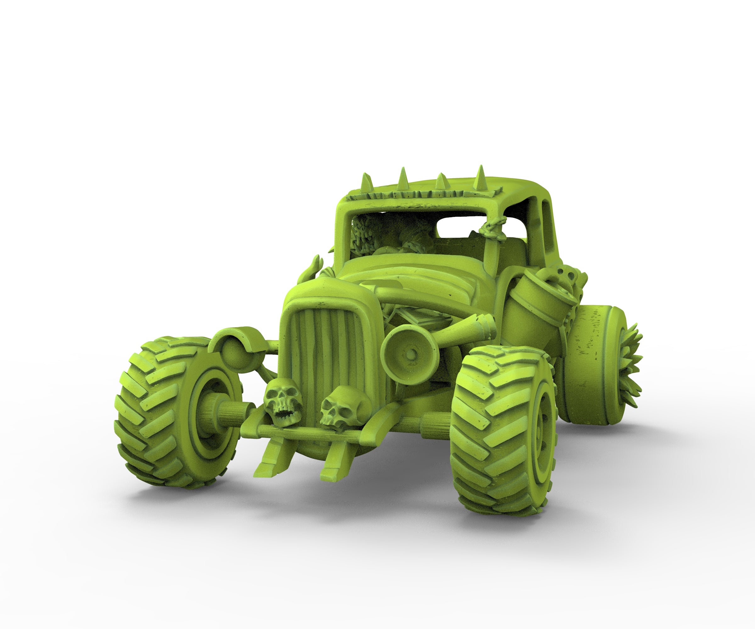 Grüne Haut - Rat Rod Fahrzeug, Orc Speed ​​Cult