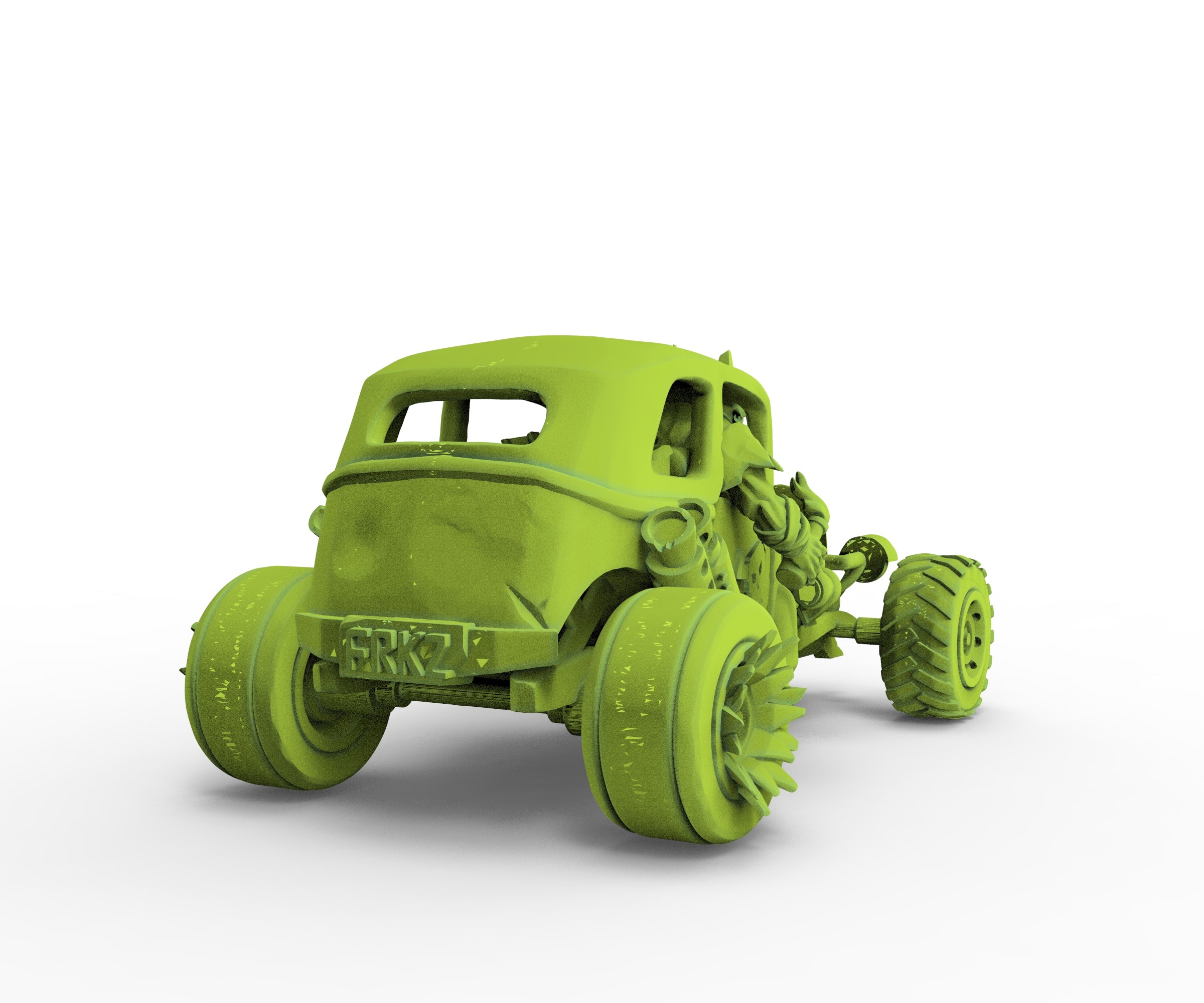 Grüne Haut - Rat Rod Fahrzeug, Orc Speed ​​Cult
