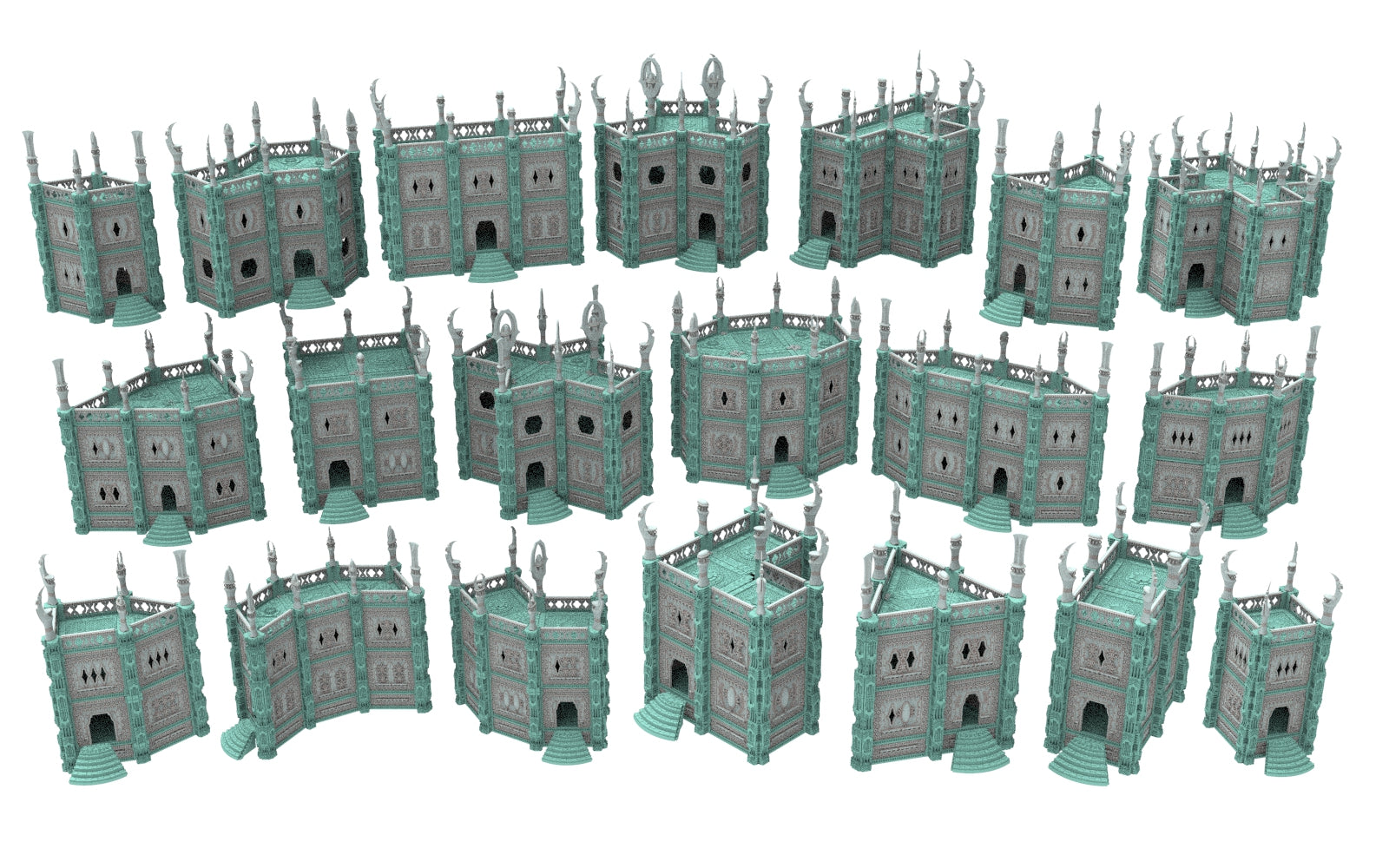 Damocles City Builder - Dark city of Myriam - Modular Buildings & Full Biome