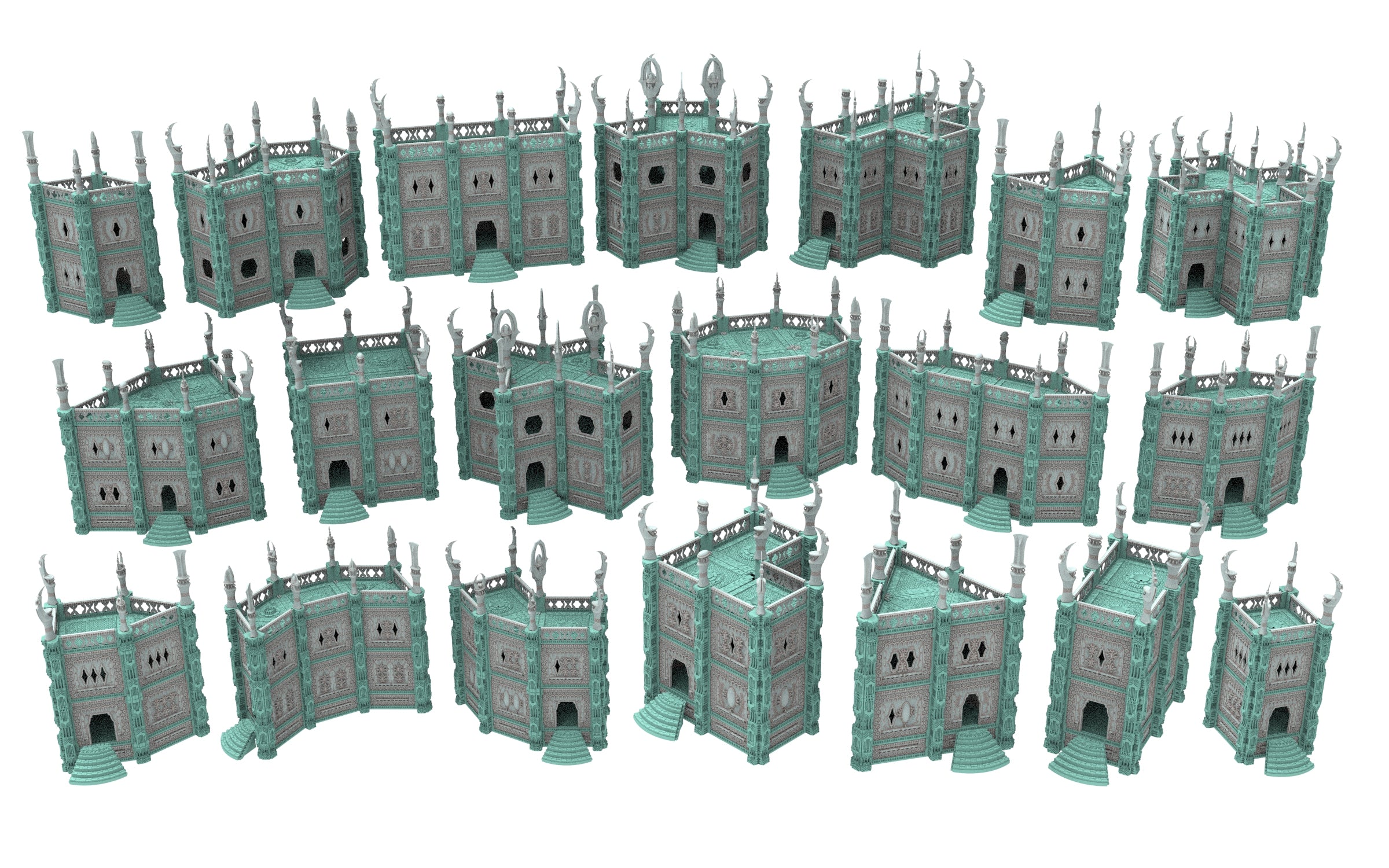 Damocles City Builder - Dark city of Myriam - Modular Buildings & Full Biome