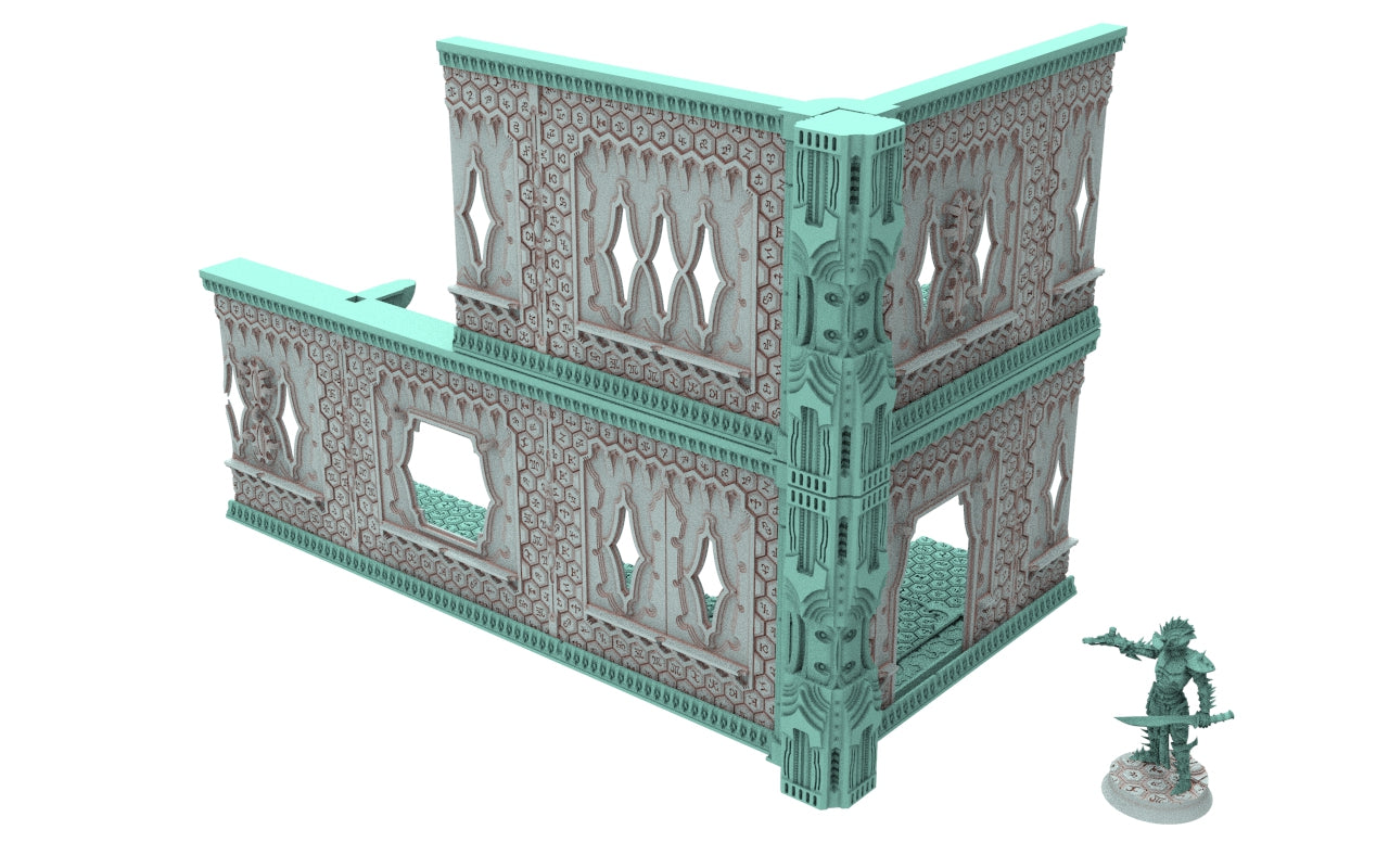 Damocles City Builder - Dark city of Myriam - Modular Buildings & Full Biome