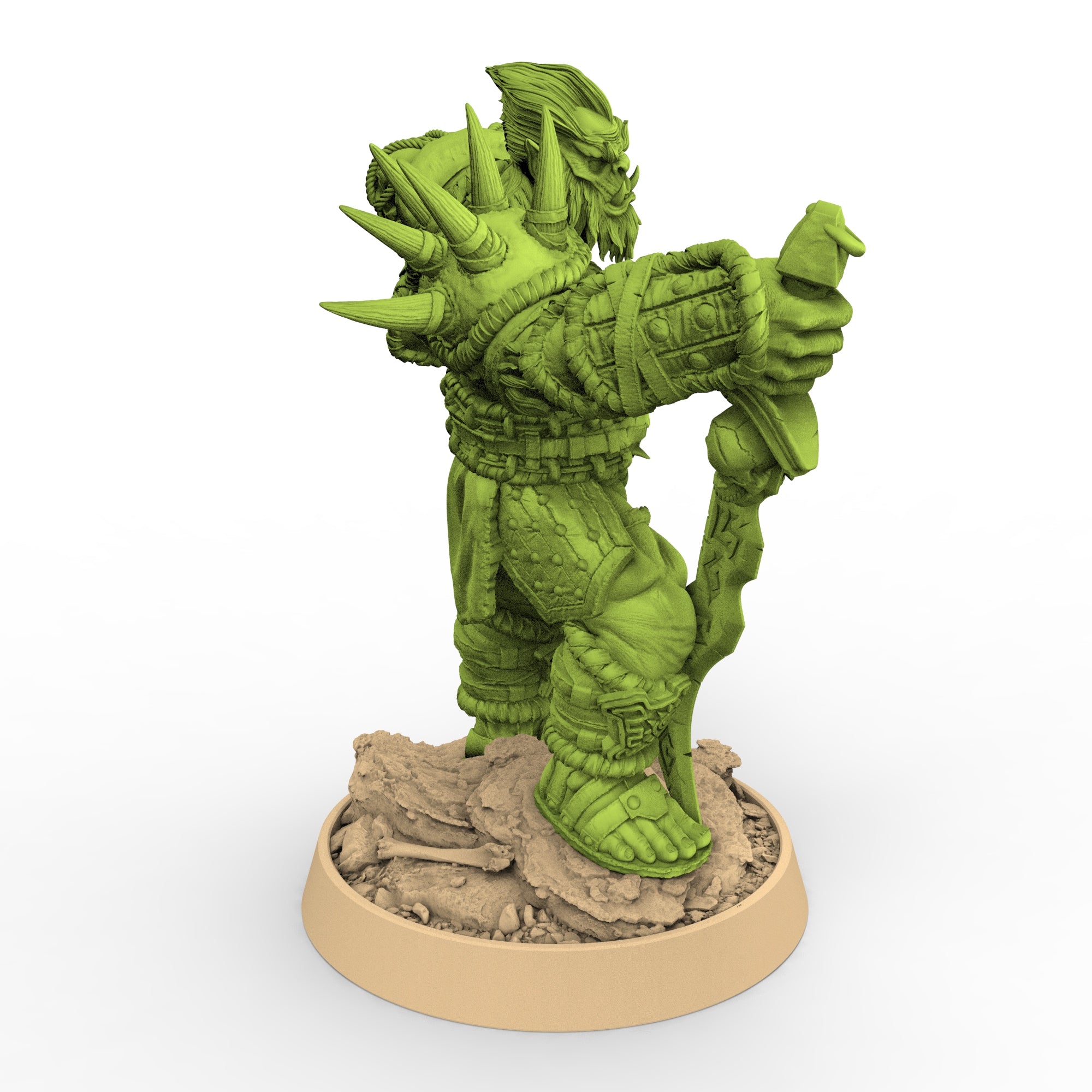 Green Skin - Fin’gaa Stonefang, The Fang Clan of Dogor - Daybreak Miniatures
