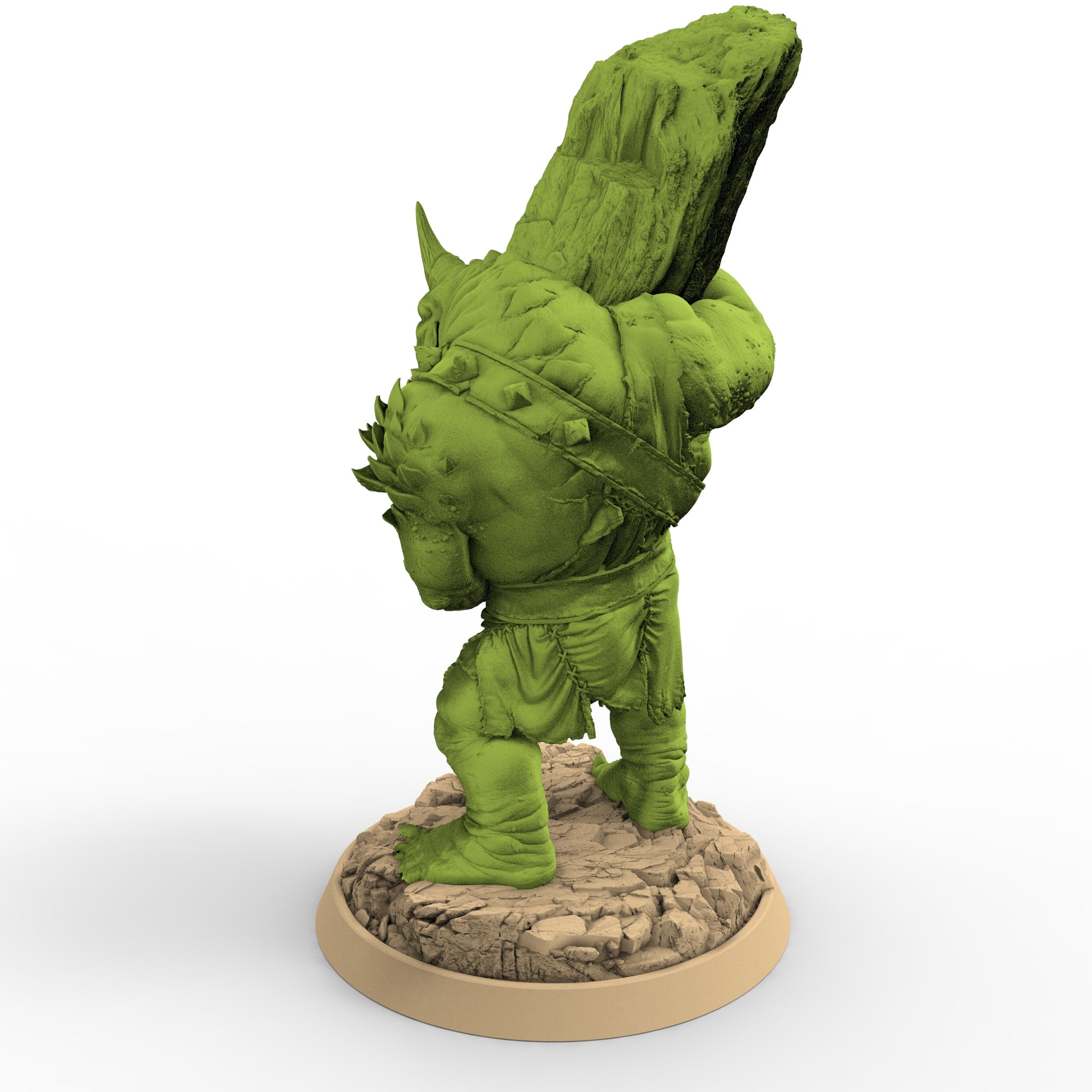 Peau verte - Tjundra l'écraseur, le clan des crocs de Dogor, miniatures de l'aube