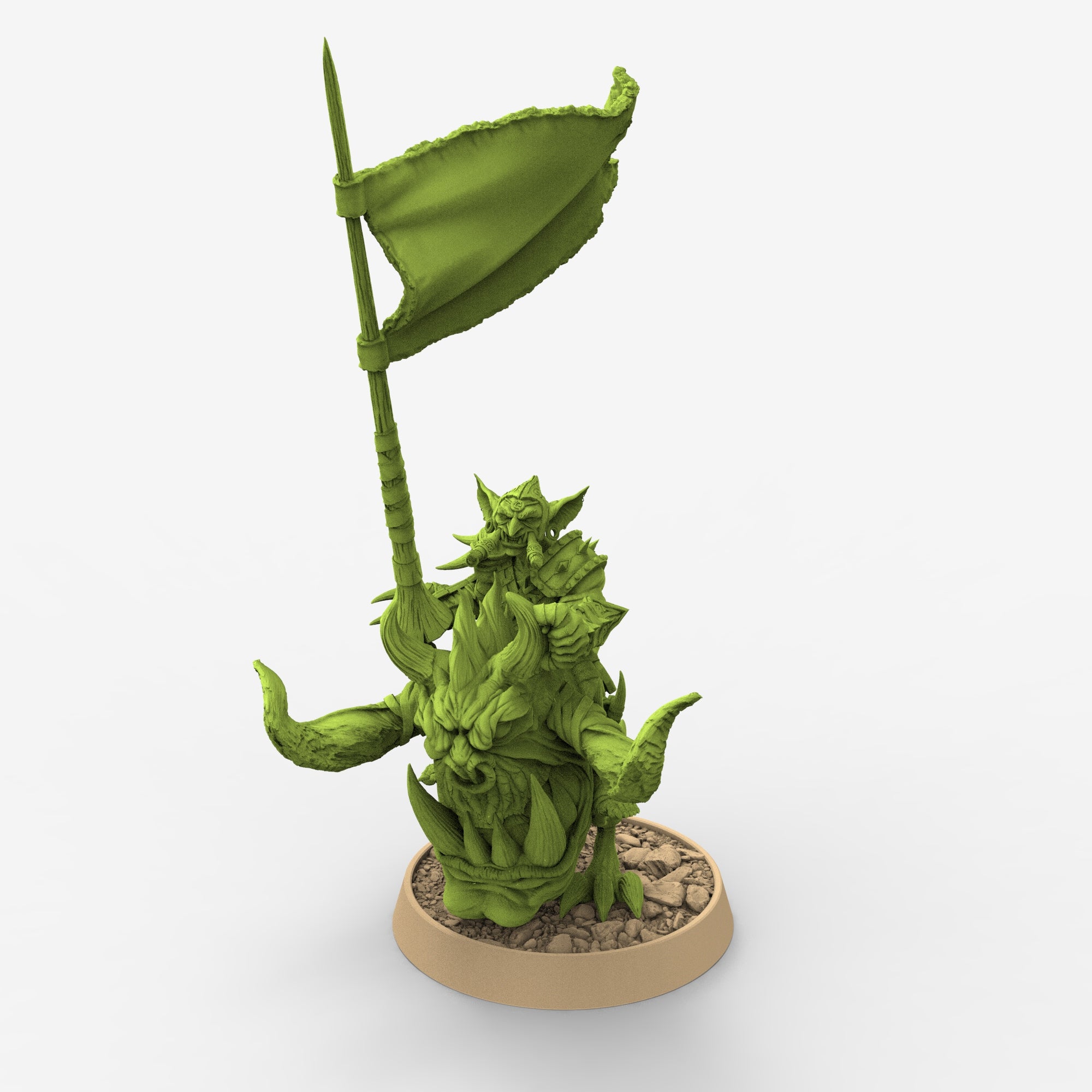 Peau verte - Dongli Smite sur Head Runner, Les Maraudeurs à défenses de Gauntwood, miniatures de l'aube
