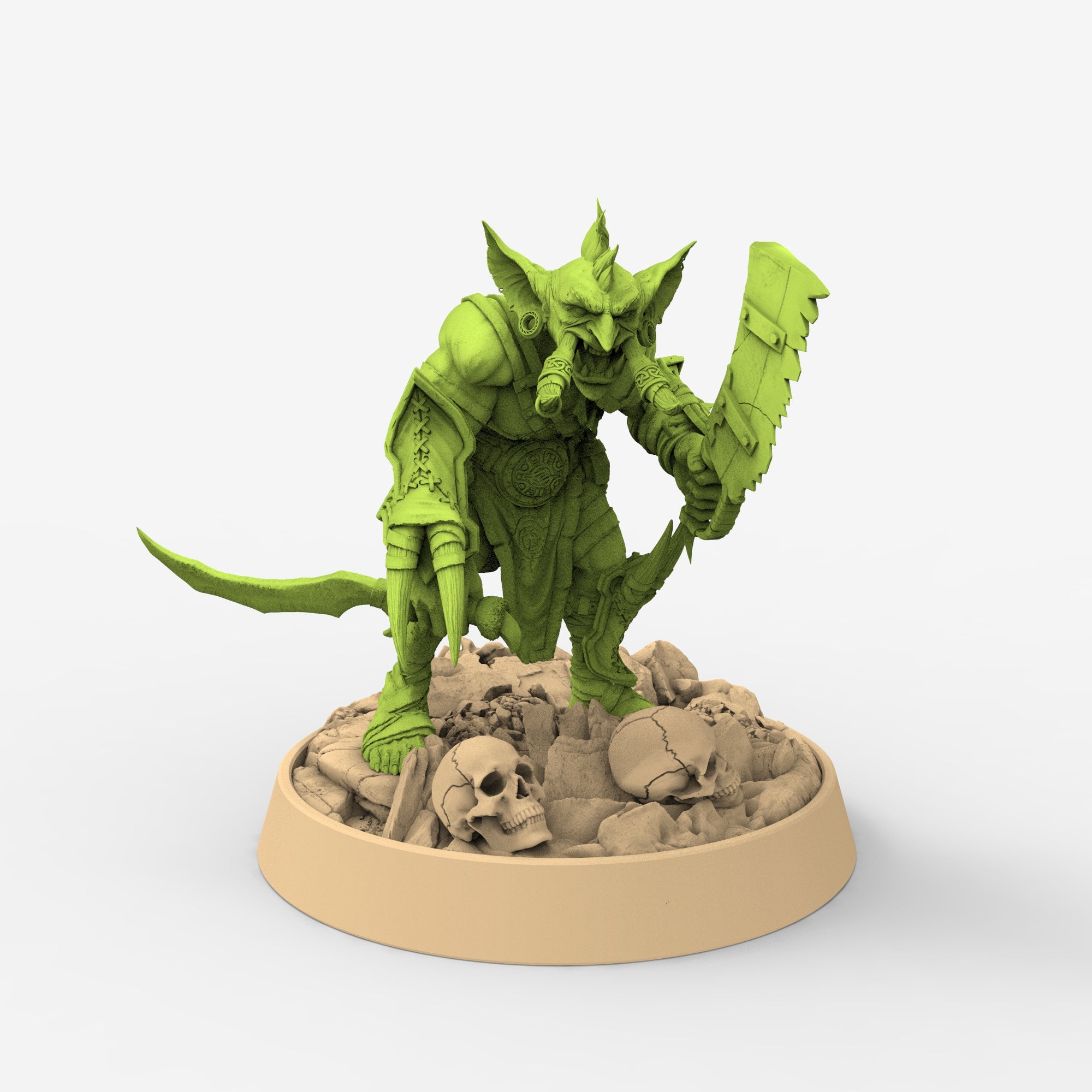 Peau verte - Gajnar Grasha, Les Maraudeurs à défenses de Gauntwood, miniatures de l'aube
