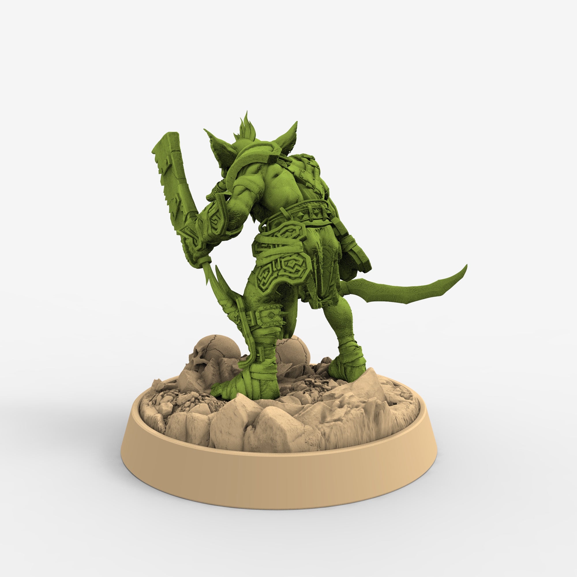 Peau verte - Gajnar Grasha, Les Maraudeurs à défenses de Gauntwood, miniatures de l'aube