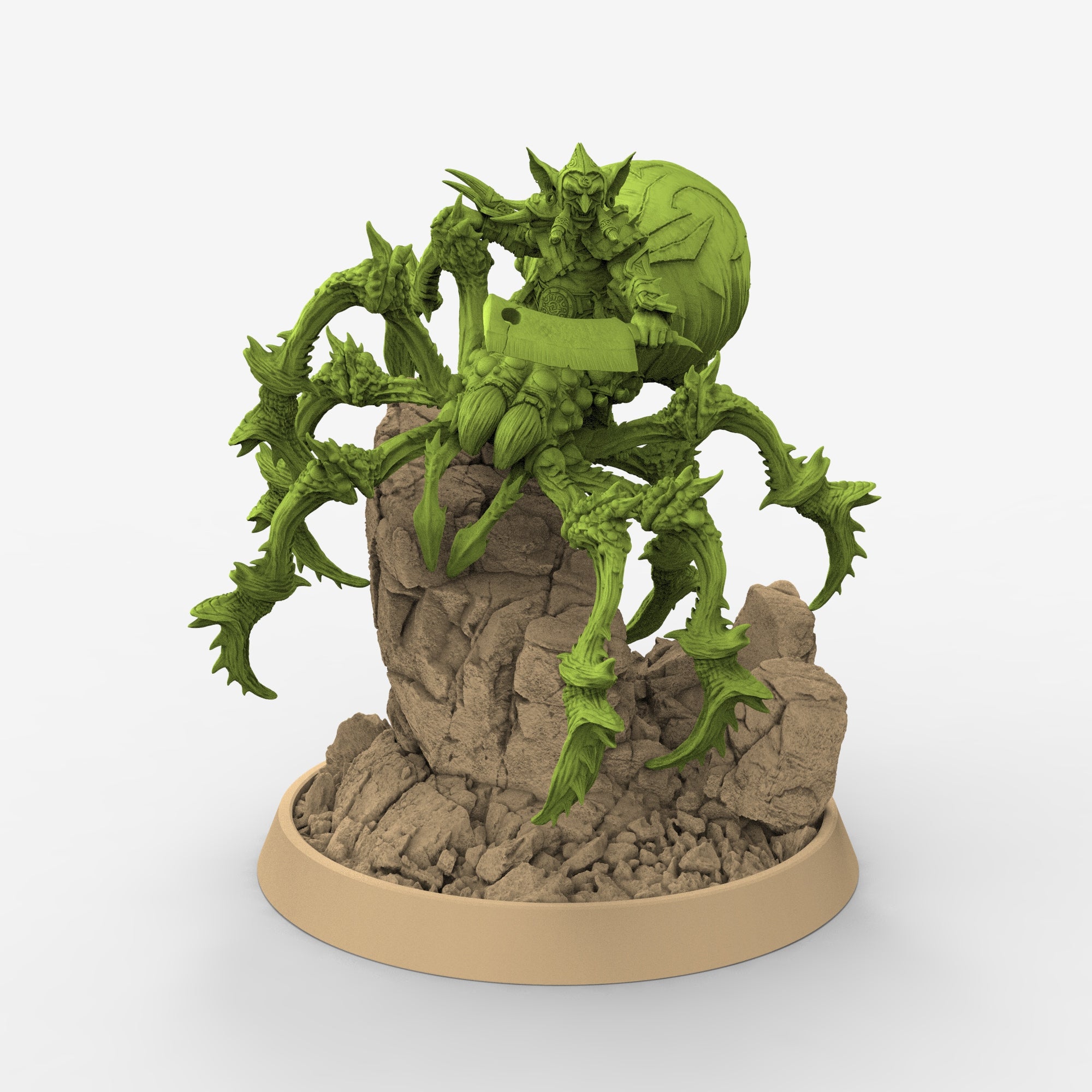 Green Skin - Havor Split on Black Webber, The Tusked Marauders of Gauntwood - Daybreak Miniatures